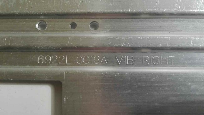 6922L-0016A V1B RIGHT светодиоды подсветки в сборе с радиатором телевизора LG, ОРИГ.