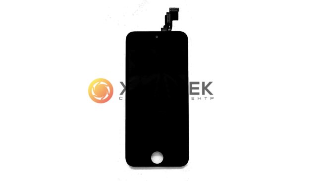 iPhone 5S Дисплей в сборе с тачскрином и стеклом Черный