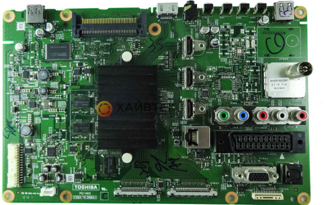 (PE1063) V28A001396A1 main плата телевизора Toshiba