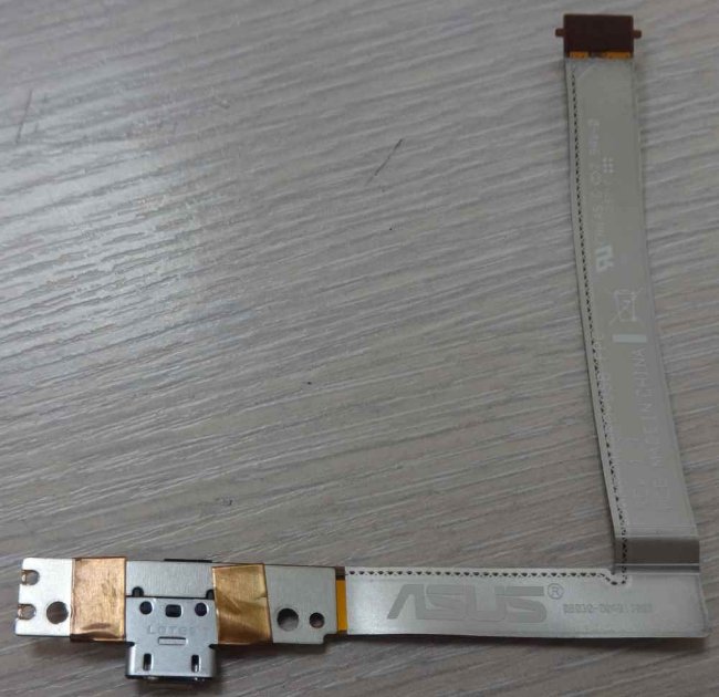 P03 Micro-USB FPC Rev 1.1 Шлейф с разъёмом зарядки планшета Asus