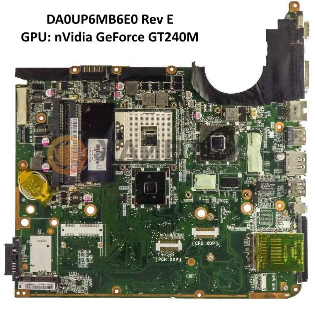 DA0UP6MB6E0 Rev E материнская плата ноутбука HP Pavilion dv6