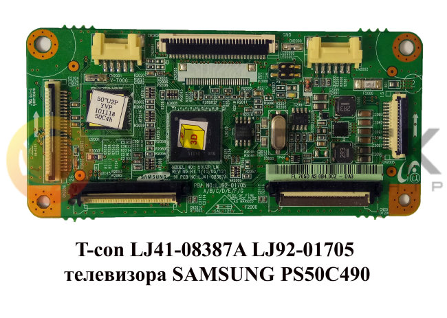 T-con LJ41-08387A LJ92-01705 телевизора SAMSUNG PS50C490