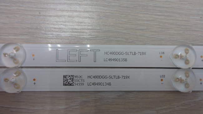 HC490DGG-SLTLB-719X (LC49490134B; LC49490135B) комплект лент подсветки телевизора LG